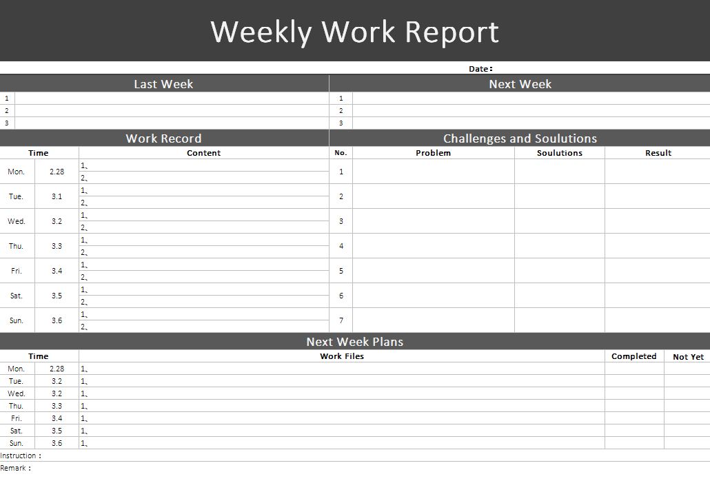 Project Weekly Report